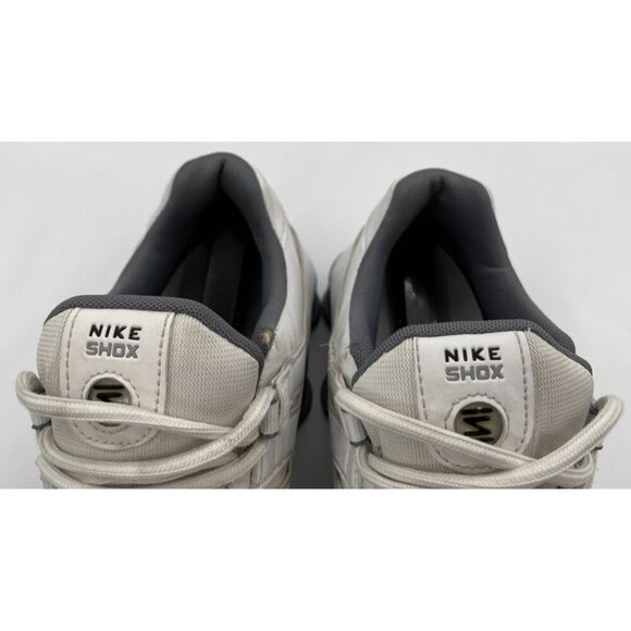 Nike Mens Size 11 Shox NZ Leather 378341-102 White Cool Grey Running Shoes main image 10